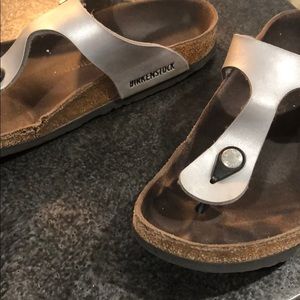 Silver Birkenstock’s!!